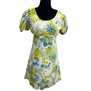 "Flower child" mod short mini dress - vintage 60s